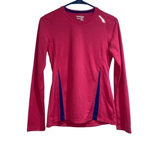 Saucony Pink Long Sleeve Training Top Size XS Women Moisture wicking Gym Workout